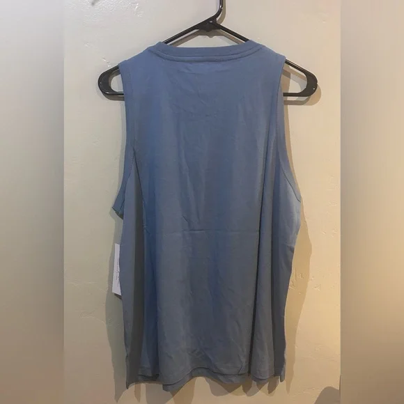 Spiritual Gangster Teal Graphic Muscle Tee - Picture 6 of 7